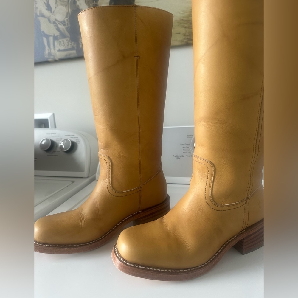 Frye Campus Boots Wide Calf Size 9.5 with Weatherproofing Spray! - Picture 5 of 13